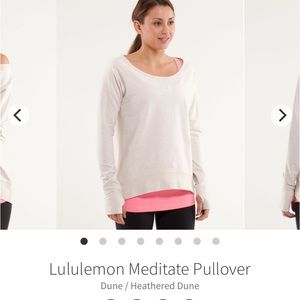 Lululemon meditate pullover